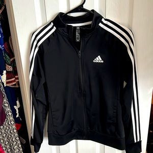 Adidas black track jacket small EUC